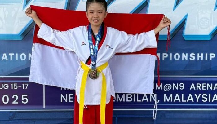 Kiyomi, Atlet Taekwondo Kabupaten Solok Raih Perunggu pada MBW Taekwondo Internasional Open 2025