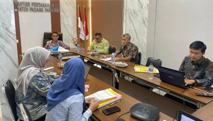 Kantor Pertanahan Gelar Rapat Konfirmasi Kegiatan PTP PKKPR di Nagari Lubuk Alung