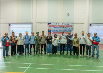 ‎PT Supreme Energy Muara Laboh Intervensi Stunting di Pauh Duo, Salurkan 3.000 Paket Makanan Tambahan