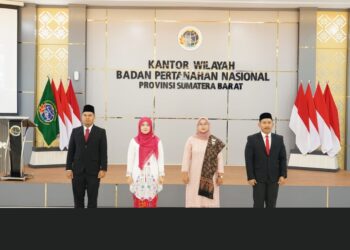 Kanwil BPN Sumbar Lantik Pejabat Pengawas