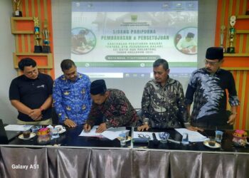 Sidang Bamus III Koto Aur Malintang, APB Perubahan Disahkan Penuh Interupsi