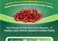 Cabai Merah Murah Bakal Hadir di CFD Padang Minggu Ini