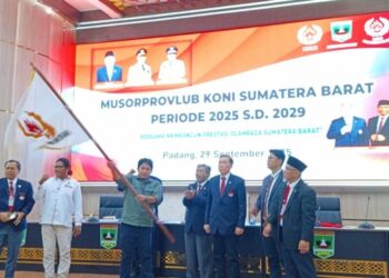 Raih Dukungan Terbanyak,Hamdanus-Dipo Resmi Pimpin KONI Sumbar 2025-2029