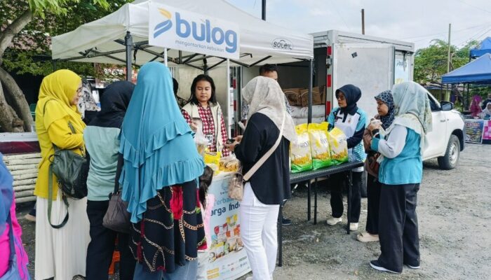 GPM di Kantor Lurah Pampangan Ramai Pengunjung, Beras SPHP Laris Manis
