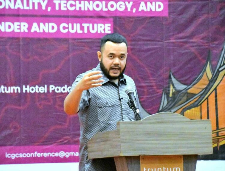 Wali Kota (Wako) Padang, Fadly Amran, tampil sebagai keynote speaker dalam The 3rd International Conference on Gender, Culture and Society (ICGCS) 2025 yang digelar di Hotel Truntum Padang, Selasa (9/9).IST
