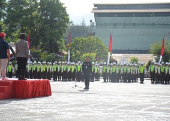 Gelar Apel Gabungan, Dirpamobvit Polda Sumbar: PT Semen Padang Sebagai Obvitnas Harus Dijaga Optimal