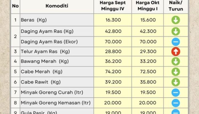 Harga Pangan di Solok Selatan Alami Penurunan