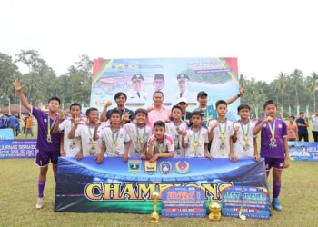 Kejurnas Sepak Bola KU-12 Pariaman Sukses, SSB Victory Puma Payakumbuah Sabet Gelar Juara