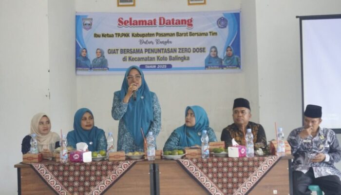 TP-PKK Pasbar Dorong Penuntasan Program Zero Dose