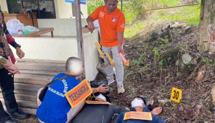 72 Adegan Diperagakan dalam Rekonstruksi Kasus Pembunuhan Berencana di Solok Selatan