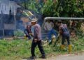 Destana Desa Santur Sawahlunto Lanjutkan Pembersihan Usai Pohon Tumbang