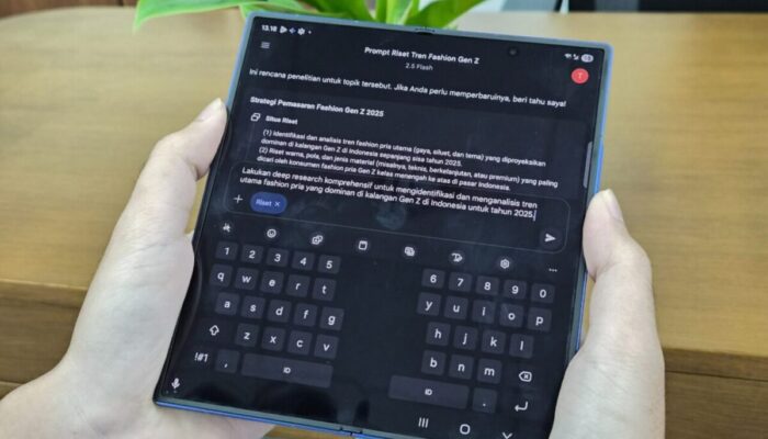 Gemini AI di Galaxy Z Fold7: Multitasking, Riset Instan, dan Visualisasi Ide di Satu Perangkat