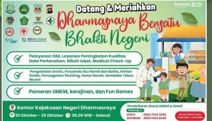 Optimalisasi Pengabdian kepada Masyarakat, Dharmasraya Bersatu Bakti Negeri Bakal Digelar