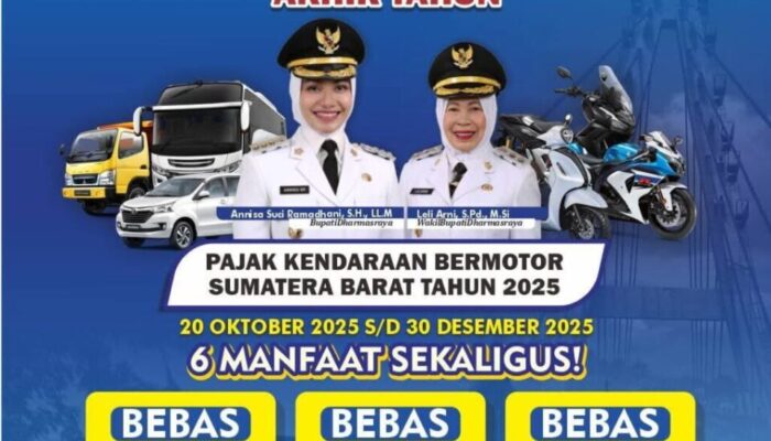 Bupati Dharmasraya Imbau Masyarakat Manfaatkan Gebyar Pemutihan Pajak Kendaraan Bermotor 2025