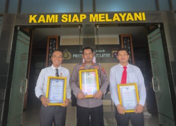 Ungkap Kasus Curanmor, Kapolsek Sutera dan Jajaran Terima Penghargaan dari Kapolres Pessel