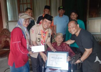 Rangkaian LTPM, Kakankemenag Padang Kunjungi Tokoh Pramuka Indonesia M. Syafei Zainuddin