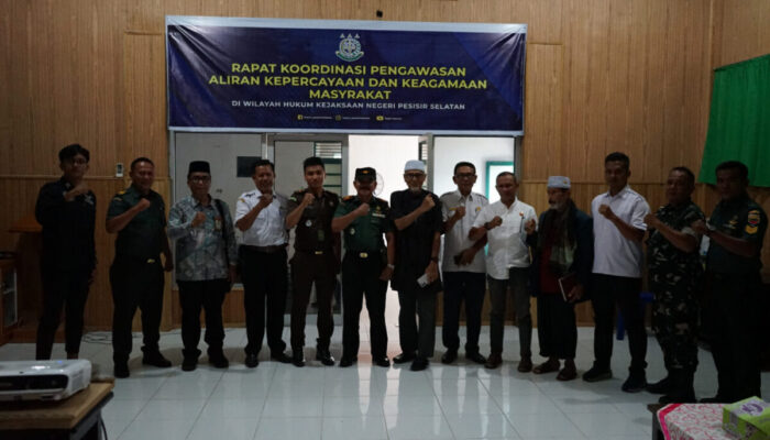 Tim PAKEM Kejari Pessel Gelar Rapat Koordinasi, Bahas Potensi Penyimpangan Aliran Keagamaan dan Pengawasan Rumah Ibadah