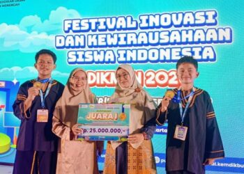 SMAN 3 Painan Juara I Nasional FIKSI 2025, Angkat Budaya Lokal Lewat Proyek “Nada Dari Selatan”