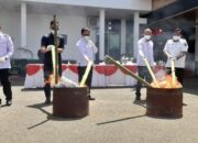 Kejari Bukittinggi Musnahkan Ganja 17 Kg Perkara Pidum