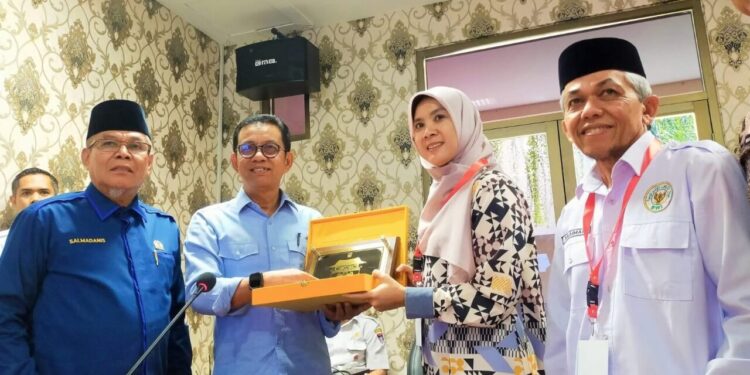 Pemko Padang sambut kedatangan FKUB Kabupaten Aceh Tamiang, di Kantor Balai Kota Padang, Rabu (15/10). IST