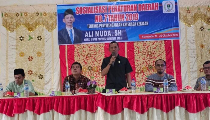 Ali Muda Sosialisasikan Perda Ketenagakerjaan di Nagari Bunuik