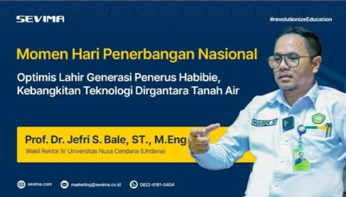 Hari Penerbangan Nasional, Warek Undana Prof Jefri Optimis Lahirnya Habibie Baru 