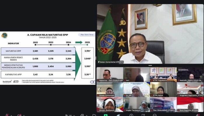 Sekjen Kementerian ATR/BPN Ingatkan Jajaran untuk Jalankan SPIP secara Kolaboratif