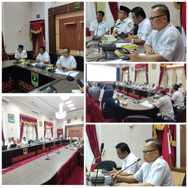 Rapat monitoring dan evaluasi (monev) serta persiapan hulu dan hilirisasi komoditi gambir yang digelar di Istana Gubernur Sumbar yang dipimpin langsung oleh Staf Ahli Gubernur Bidang Pembangunan, Kemasyarakatan, dan SDM,Nizam Ul Muluk pada Rabu (15/10). IST