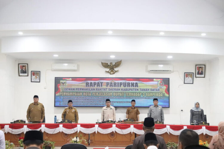 Rapat Paripurna yang digelar DPRD Tanah Datar. IST