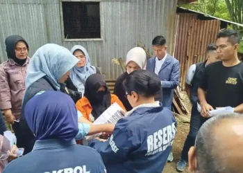 Polresta Bukittinggi Gelar Rekonstruksi Pembunuhan Bayi