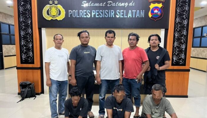 Terlibat Kasus Narkoba, Tiga Pria Diamankan Polisi di Lunang Pessel