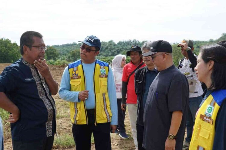 Tim Kementrian PU kunjungi Dharmasraya  untuk meninjau persiapan pembangunan Sekolah Rakyat IST