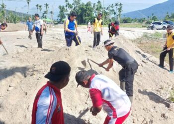 Polres Pasaman Gotong Royong Bangun Pondok Tahfiz Qur’an Nurul Hidayah
