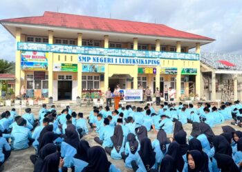 Polres Pasaman Sosialisasikan PPDB SMA Kemala Taruna Bhayangkara ke Siswa SMPN 1 Lubuk Sikaping
