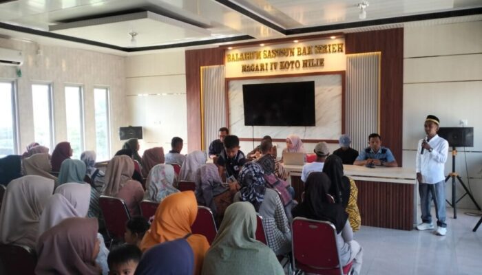 Roby Putra Tama Daftar sebagai Balon Wali Nagari IV Koto Hilie, Ratusan Warga Berikan Dukungan