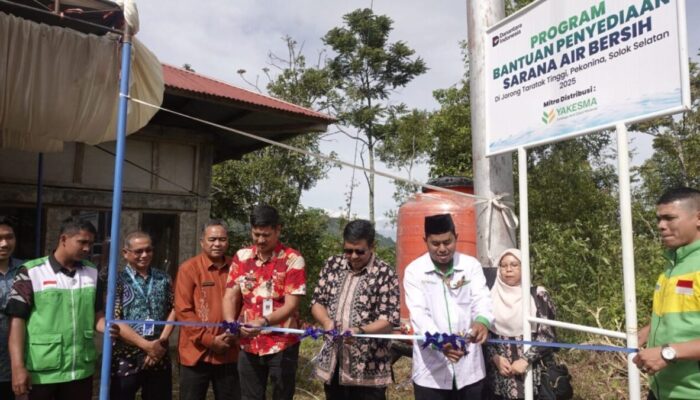 ‎Telkom dan Yakesma Sumbar Resmikan Sarana Air Bersih di Taratak Tinggi