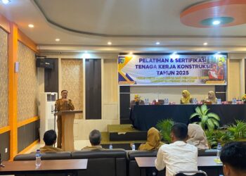 Bupati Hendrajoni Buka Pelatihan dan Sertifikasi Tenaga Kerja Konstruksi 2025