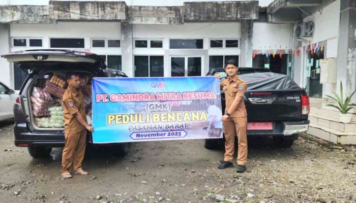 Wujud Kepedulian, PT. GMK Salurkan Bantuan Logistik untuk Korban Bencana Pasaman Barat