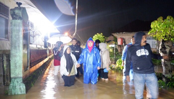 Lisda Hendrajoni Salurkan Seribu Paket Makanan untuk Korban Banjir di Pesisir Selatan