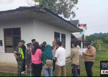 Pasiter Kodim 03/07 Tanah Datar Kunjungi Lokasi Rencana Pembangunan Koperasi Desa Merah Putih