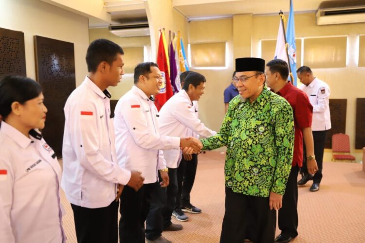 Pelantikan LPM Kelurahan Surau Gadang di Auditorium Universitas Mercubaktijaya, Sabtu (1/11). IST