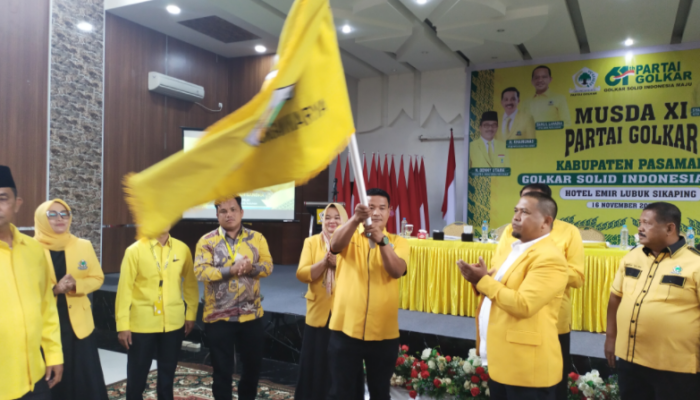 Tommy Irawan Sandra Terpilih Aklamasi Pimpin Golkar Pasaman