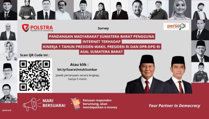 POLSTRA Ajak Warga Sumbar Nilai Kinerja Presiden dan Wakil Rakyat Daerah