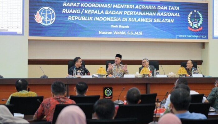 Menteri Nusron Adakan Rakor dengan Kepala Daerah Se-Sulsel Percepat Penyelesaian Persoalan Tanah