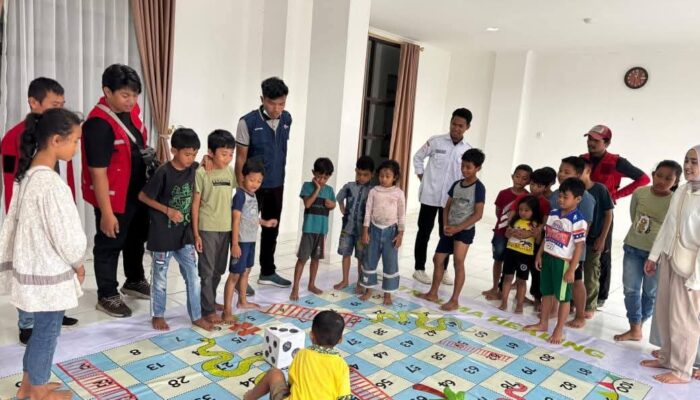 Pulihkan Psikologis Anak Pascabencana, PMI Padang Panjang Gelar Trauma Healing di Rusunawa