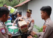 Polres Pasbar Salurkan Bantuan Bencana di Pasanggiang Talu