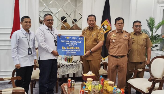 PT TASPEN Serahkan Bantuan Revitalisasi Taman Kota Pariaman Senilai Rp50 Juta