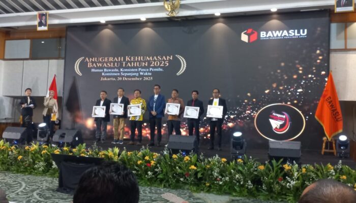 Bawaslu Pessel Raih Terbaik I Siaran Pers Nasional 2025
