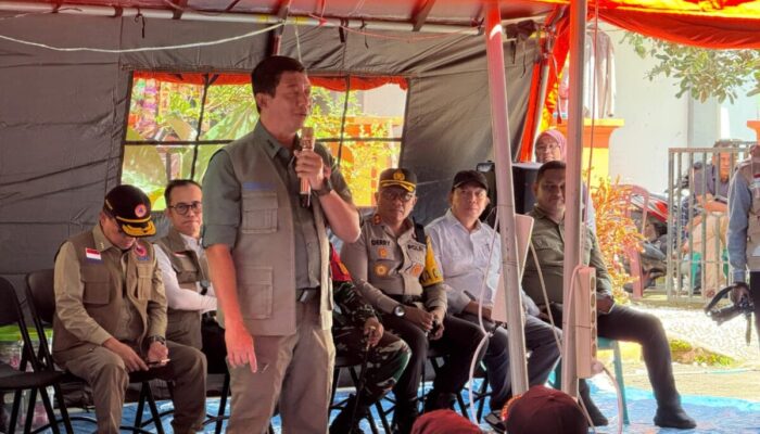 Polres Pessel Kawal Ketat Kunjungan Kepala BNPB ke Huntara Korban Banjir