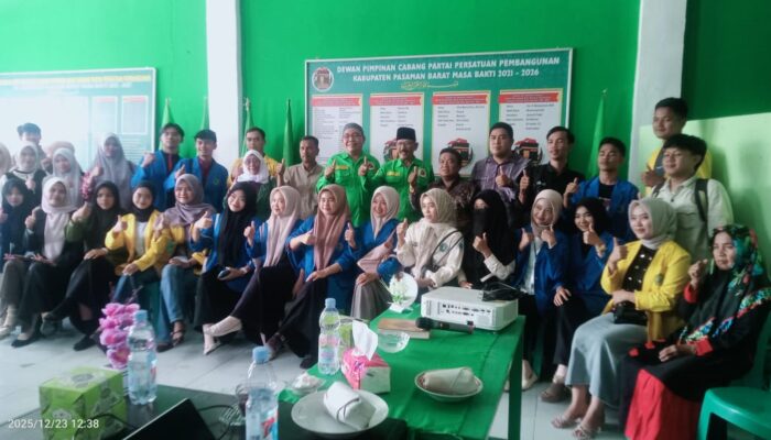 Gelar Pendidikan Politik, DPC PPP Pasaman Barat Dorong Mahasiswa Jadi Agen Perubahan yang Berintegritas
